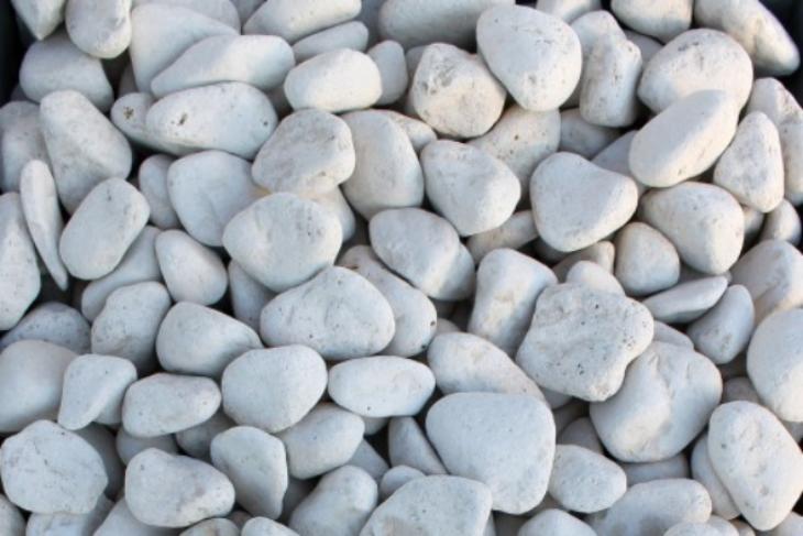 Белая галька галтовка (20-40 мм.)  купить в Балашихе от производителя, без посредников