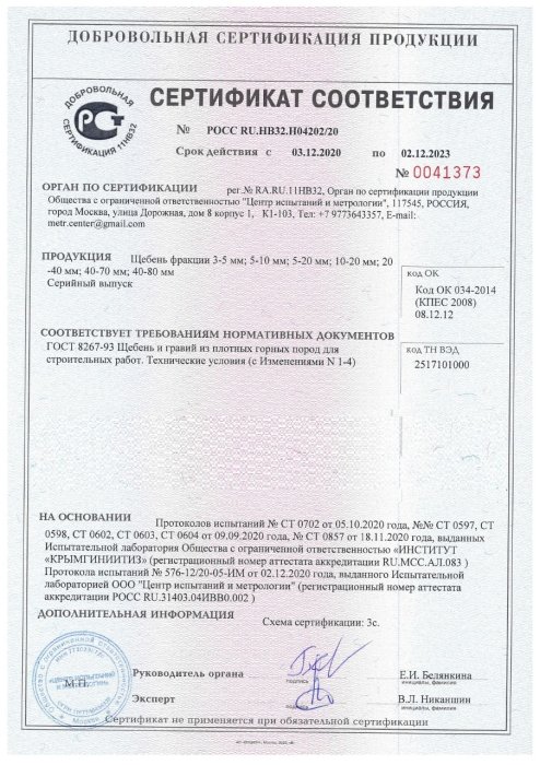 Сертификат на розовый мрамор в Балашихе 