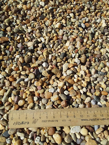 Kamenclub.ru: Галька окат (серо-желтая) фр.5-10 мм. купить  в Балашихе галька речная рыжий, желтый, рыжий, серо-желтый речная окатанная галька декоративная 5000 руб/т   фото КАМЕНЬ КЛУБ