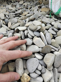 Галька черноморская фр. 40-70 мм.  купить в Балашихе фото Камень Клуб