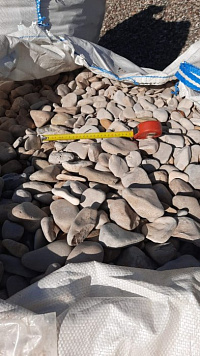 Галька каспийская фр. 40-70 мм.  купить в Балашихе фото Камень Клуб