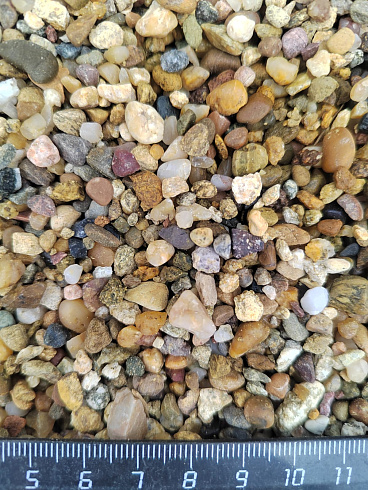 Галька речная окат (рыжая) фр.3-5 мм купить в Балашихе 