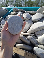 Галька черноморская фр. 100-150 мм.  купить в Балашихе фото Камень Клуб