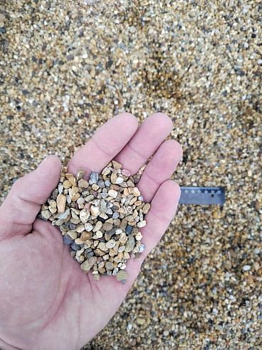 Галька речная окат (рыжая) фр.3-5 мм купить в Балашихе 