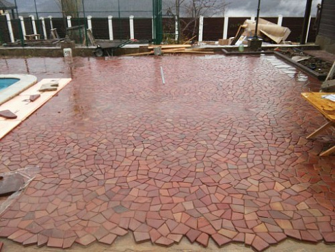 Kamenclub.ru: Песчаник брусчатка (Готика) art PSK-L-01  купить в Балашихе    2600 руб/кв.м    фото КАМЕНЬ КЛУБ