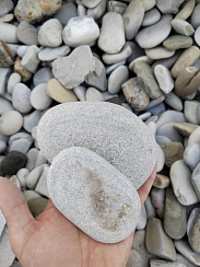 Галька черноморская фр. 50-100 мм.  купить в Балашихе фото Камень Клуб