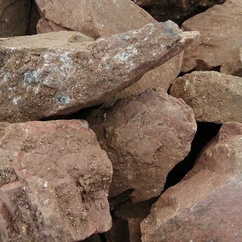 фото Яшма красная  (фр. 70-100 мм)  купить в Балашихе в интернет-портале КАМЕНЬ КЛУБ