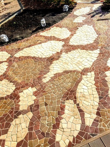 Kamenclub.ru: Песчаник брусчатка (Готика) art PSG-L-01  купить в Балашихе    2300 руб/кв.м   фото КАМЕНЬ КЛУБ