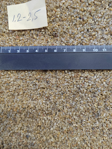 Кварцевый песок сухой фракцинированный фр. 1,2-2,5 мм.  купить в Балашихе фото Камень Клуб