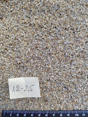 Кварцевый песок сухой фракцинированный фр. 1,2-2,5 мм.  купить в Балашихе фото Камень Клуб