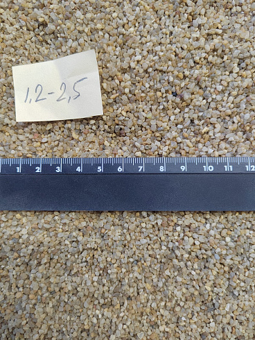 Кварцевый песок сухой фракцинированный фр. 1,2-2,5 мм.  купить в Балашихе фото Камень Клуб