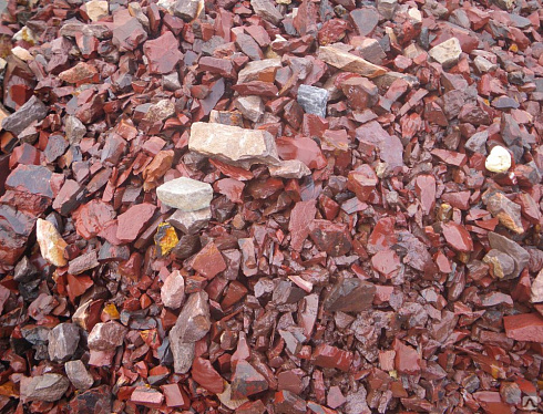 Kamenclub.ru: Щебень крошка красный (ЯШМА) фр. 5-10 мм.  купить в Балашихе крошка каменная яшмы красный, бордовый, темно-красный декоративная крошка ландшафтная каменная яшмоидная 8500 руб/т   фото КАМЕНЬ КЛУБ