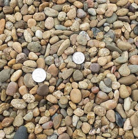 Kamenclub.ru: Галька окат (серо-желтая) фр.10-20 мм. купить  в Балашихе галька серо-желтая, рыжая, серый речная окатанная округлая галька 5000 руб/т   фото КАМЕНЬ КЛУБ