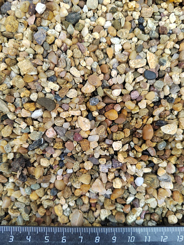 Галька речная окат (рыжая) фр.3-5 мм купить в Балашихе 