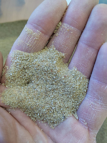 Кварцевый песок для площадок фр. 0,16-0,63 мм.  купить в Балашихе фото Камень Клуб