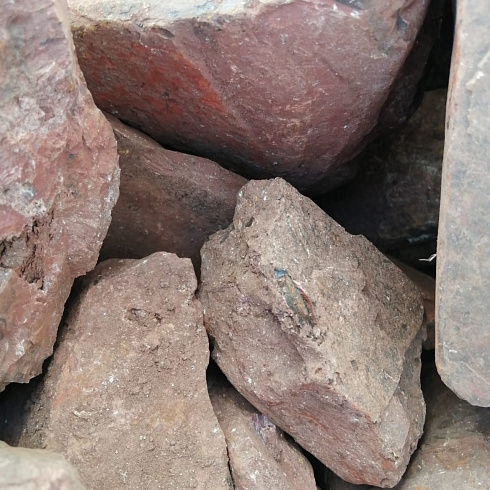 фото Яшма красная  (фр. 70-100 мм)  купить в Балашихе в интернет-портале КАМЕНЬ КЛУБ