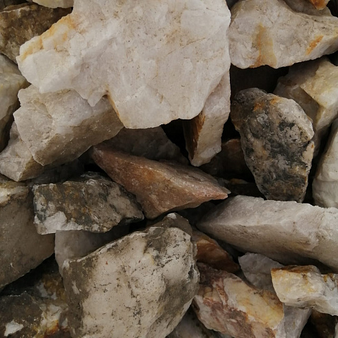 фото Кварц ( фр. 70-100 мм)  купить в Балашихе в интернет-портале КАМЕНЬ КЛУБ