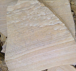 Kamenclub.ru: Песчаник пластушка желтый с рисунком (4-6 см)  купить в Балашихе плитняк пластушка желтый с рисунком песчаник 9 000 руб/м3   фото КАМЕНЬ КЛУБ