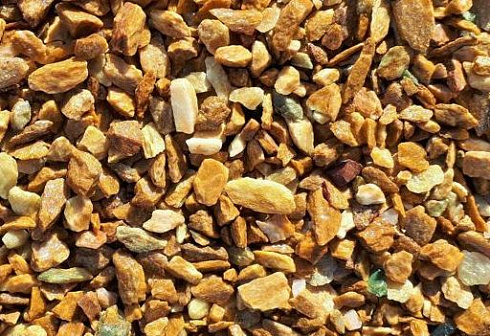 Kamenclub.ru: Щебень крошка желтый (ЗЛАТОЛИТ) фр. 20-40 мм.  купить в Балашихе златолит бежевый, золотистый, желтый декоративная каменная крошка 10800 руб/т   фото КАМЕНЬ КЛУБ