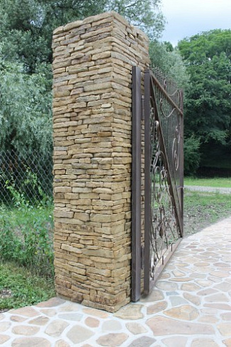 Kamenclub.ru: Песчаник (хворост) art PSG-5-06  купить в Балашихе    1 900 руб/кв.м   фото КАМЕНЬ КЛУБ