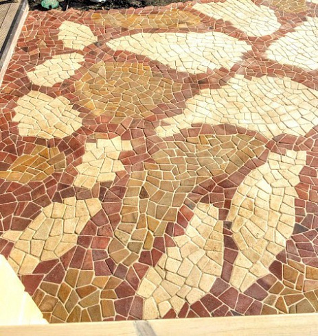 Kamenclub.ru: Песчаник брусчатка (Готика) art PSG-L-01  купить в Балашихе    2300 руб/кв.м   фото КАМЕНЬ КЛУБ