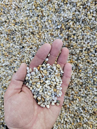 Галька крымская жемчужная фр. 3-5 мм.  купить в Балашихе фото Камень Клуб